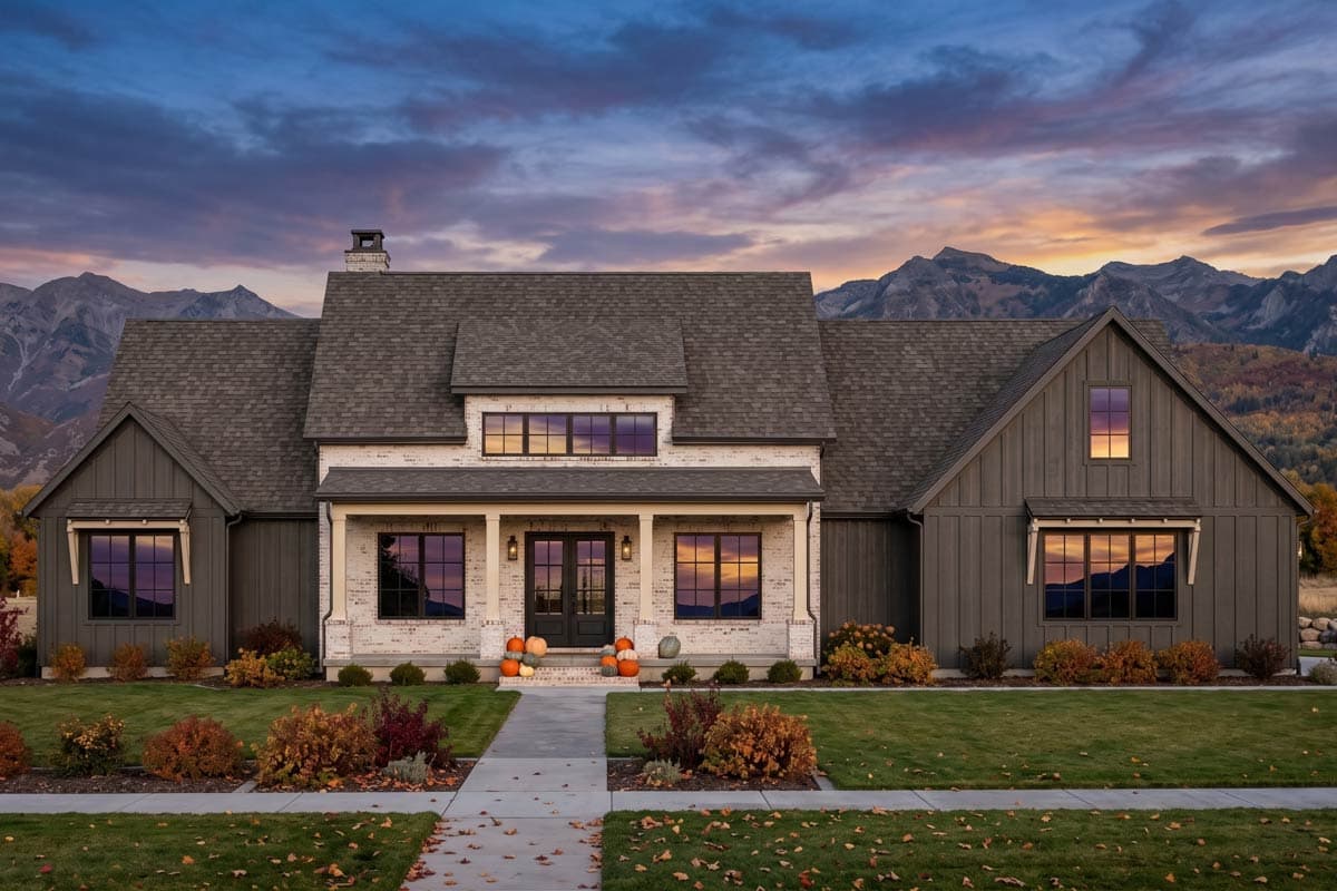 Plan image - 818223JSS:Modern Farmhouse House Plan with 4 Bedrooms and 2,820 Square Feet