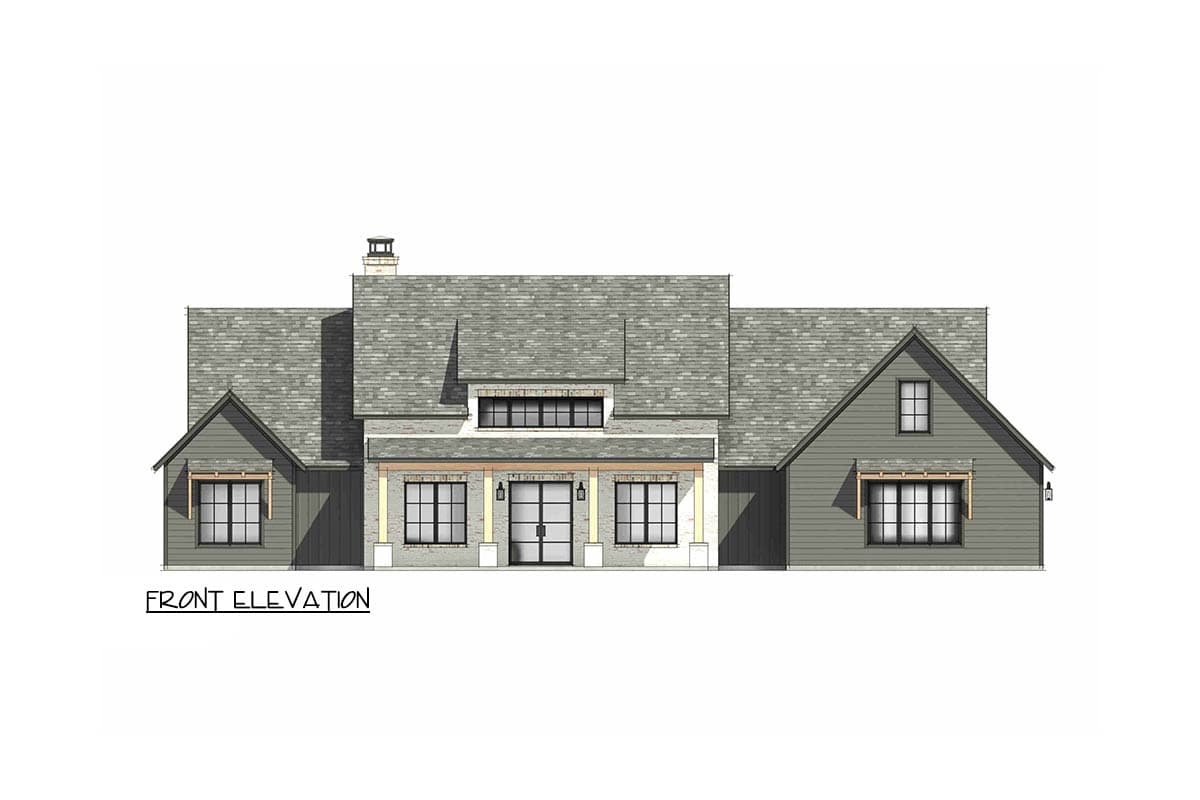 Plan 818223JSS: Modern Farmhouse House Plan with 4 Bedrooms and 2,820 Square Feet - Image #5 - Country, Farmhouse, Modern Farmhouse, Mountain