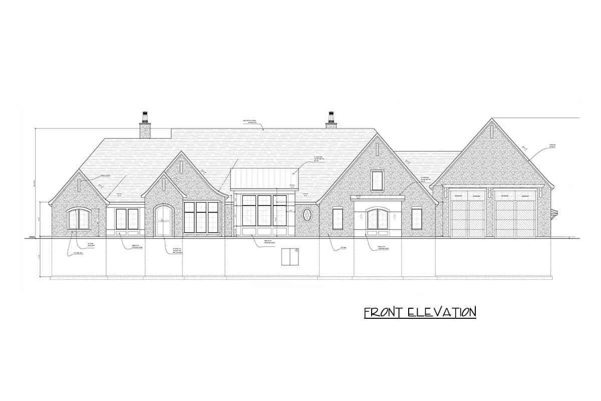 Plan 849181PGE: European House Plan with Sport Court and Expansive Garage - Image #6 - European, French Country, New American, Traditional
