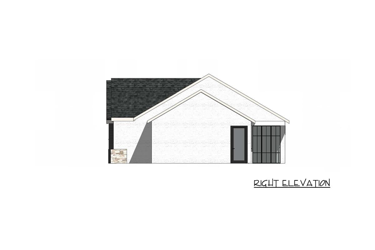 Plan 420212WNT: Contemporary Farmhouse House Plan with 2 Bedrooms and Spacious Two-Car Garage - Image #5 - Contemporary, Country, Craftsman, Modern Farmhouse, Transitional