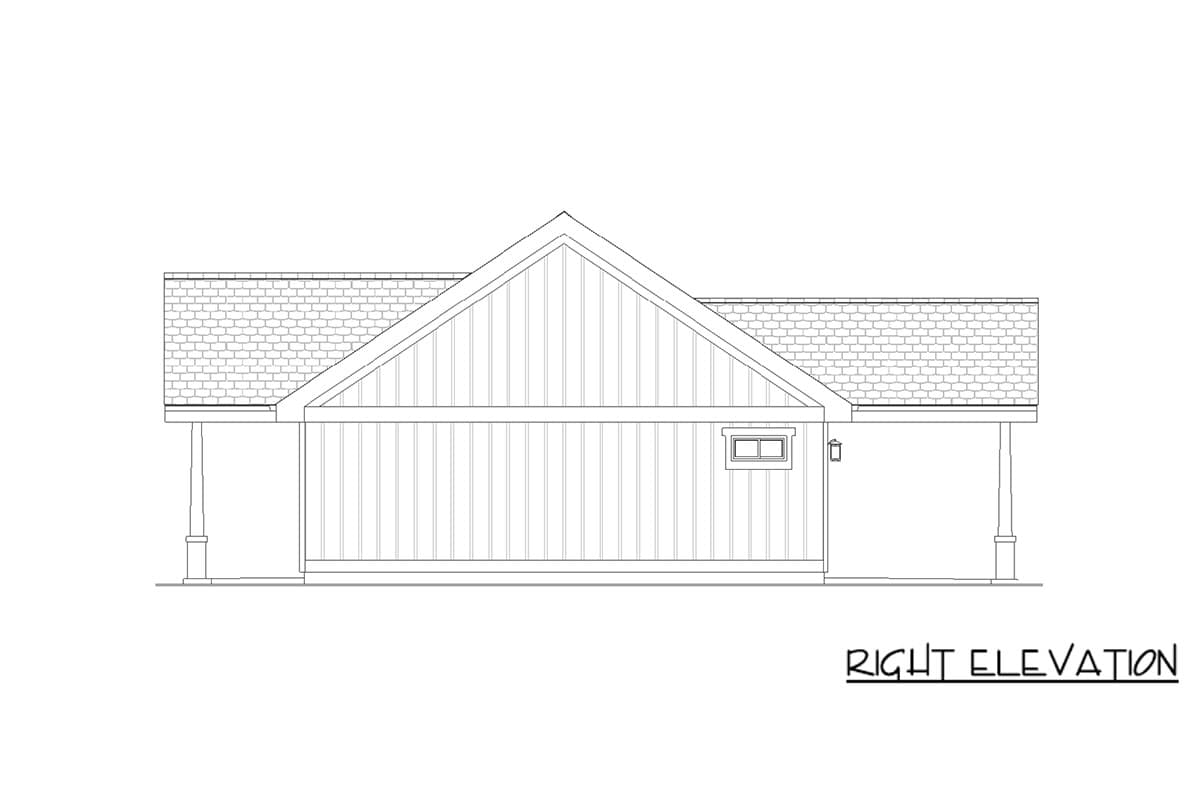 Plan 67855MG: Modern Farmhouse House Plan with Split Bedroom Layout and Carport - Image #27 - Country, Craftsman, Farmhouse, Modern Farmhouse, Ranch