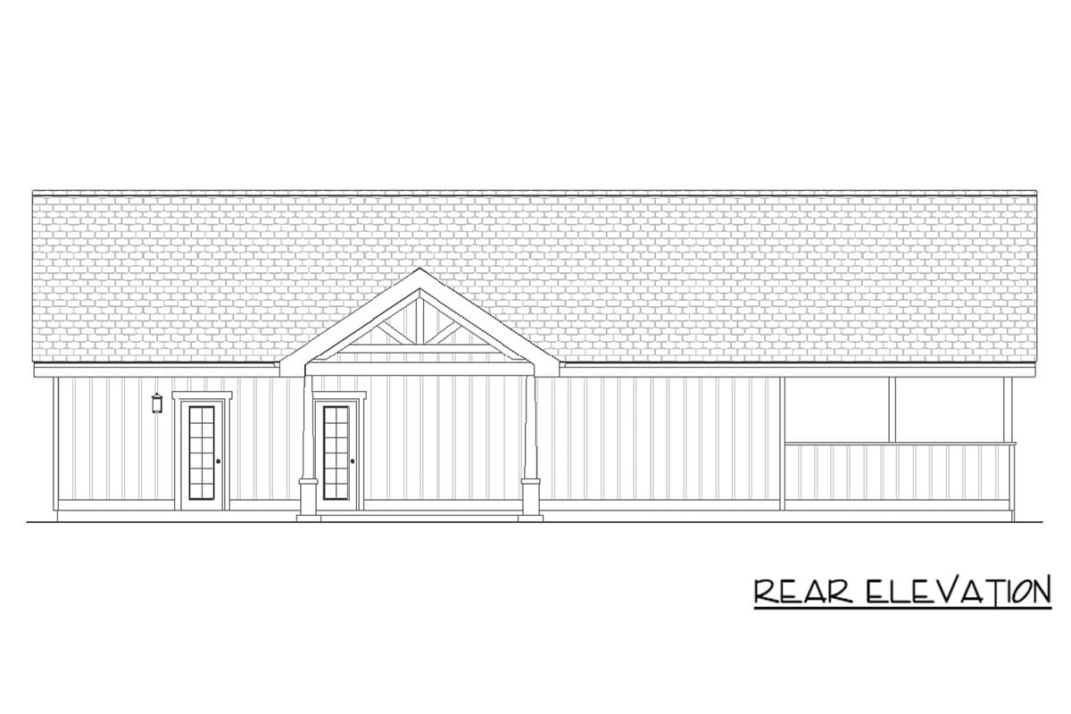 Plan 67855MG: Modern Farmhouse House Plan with Split Bedroom Layout and Carport - Image #26 - Country, Craftsman, Farmhouse, Modern Farmhouse, Ranch