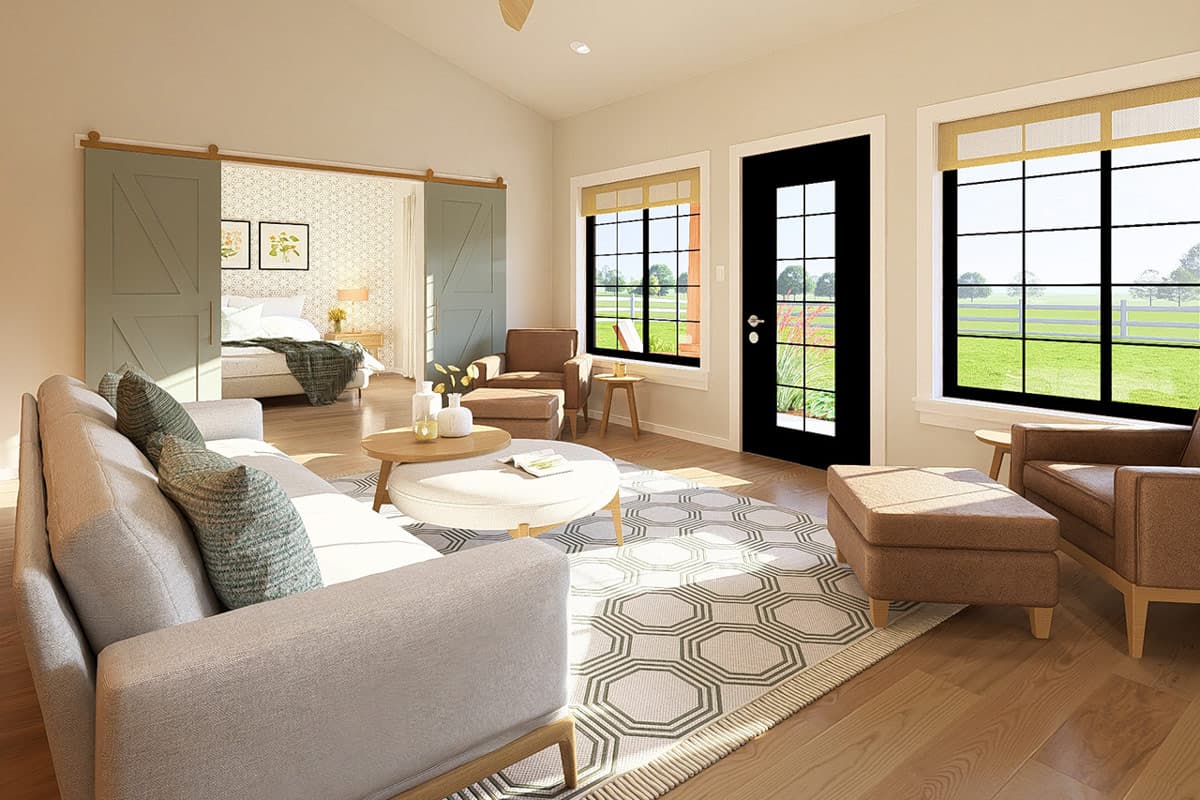 Plan 67855MG: Modern Farmhouse House Plan with Split Bedroom Layout and Carport - Image #18 - Country, Craftsman, Farmhouse, Modern Farmhouse, Ranch