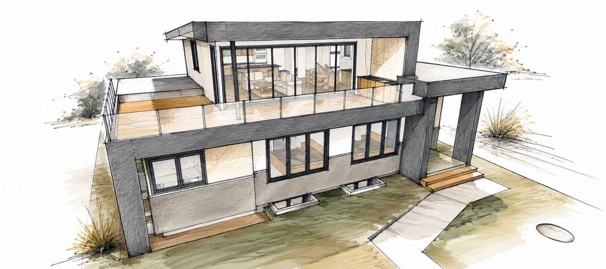 Plan 147077RML: Contemporary Modern House Plan Featuring 3 Bedrooms and First Floor Master - Image #6 - Contemporary, Cottage, European, Modern