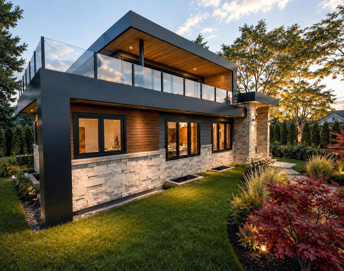 Plan 147077RML: Contemporary Modern House Plan Featuring 3 Bedrooms and First Floor Master - Image #3 - Contemporary, Cottage, European, Modern