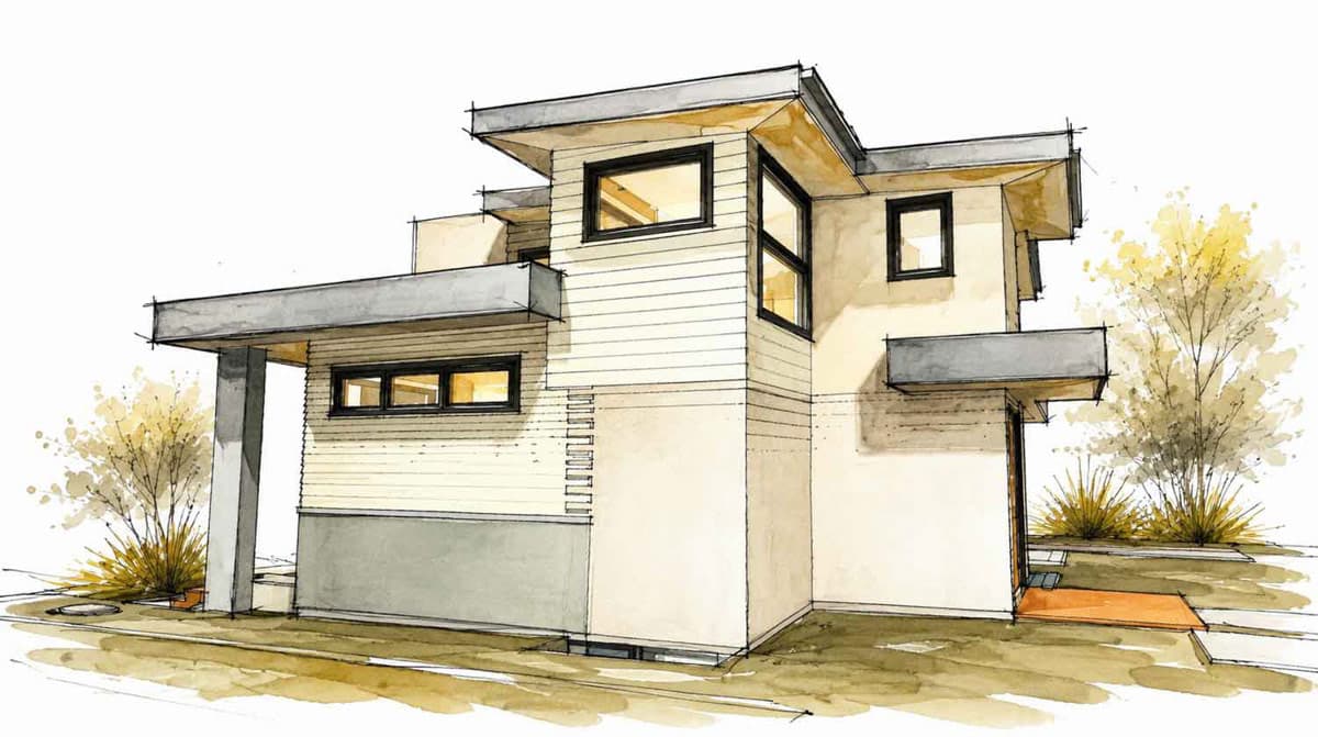 Plan 147077RML: Contemporary Modern House Plan Featuring 3 Bedrooms and First Floor Master - Image #10 - Contemporary, Cottage, European, Modern