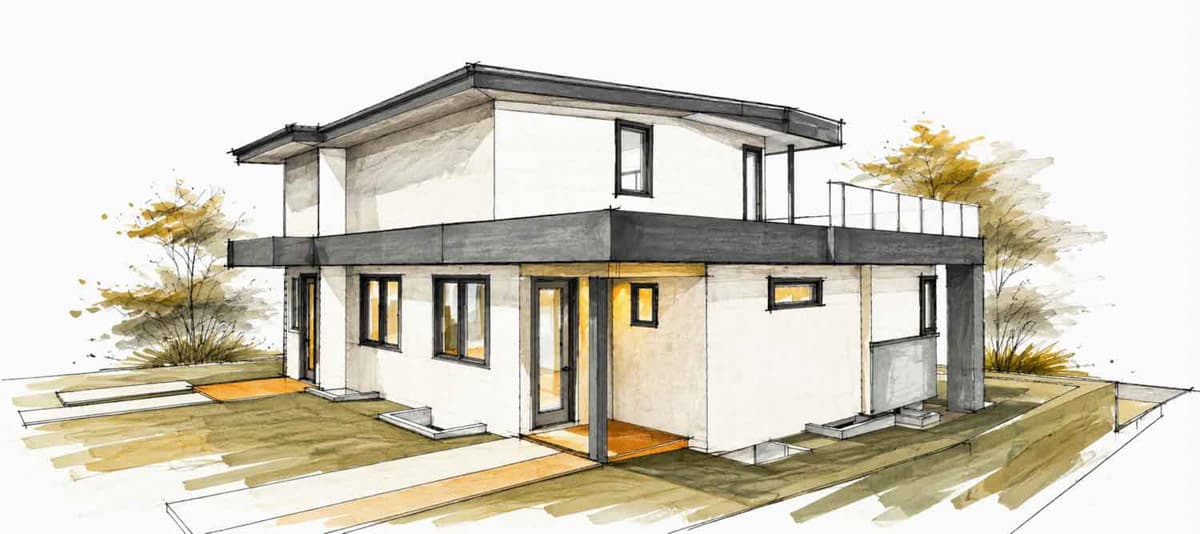 Plan 147077RML: Contemporary Modern House Plan Featuring 3 Bedrooms and First Floor Master - Image #9 - Contemporary, Cottage, European, Modern