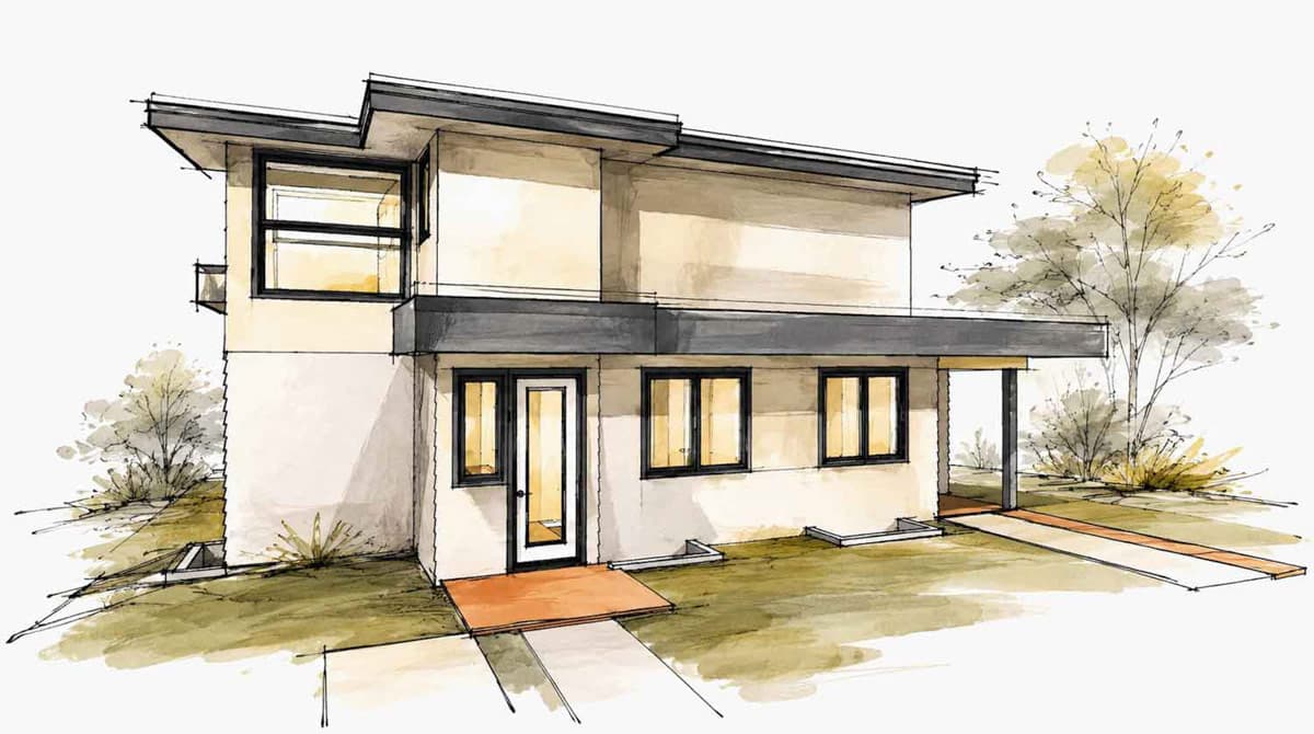 Plan 147077RML: Contemporary Modern House Plan Featuring 3 Bedrooms and First Floor Master - Image #8 - Contemporary, Cottage, European, Modern