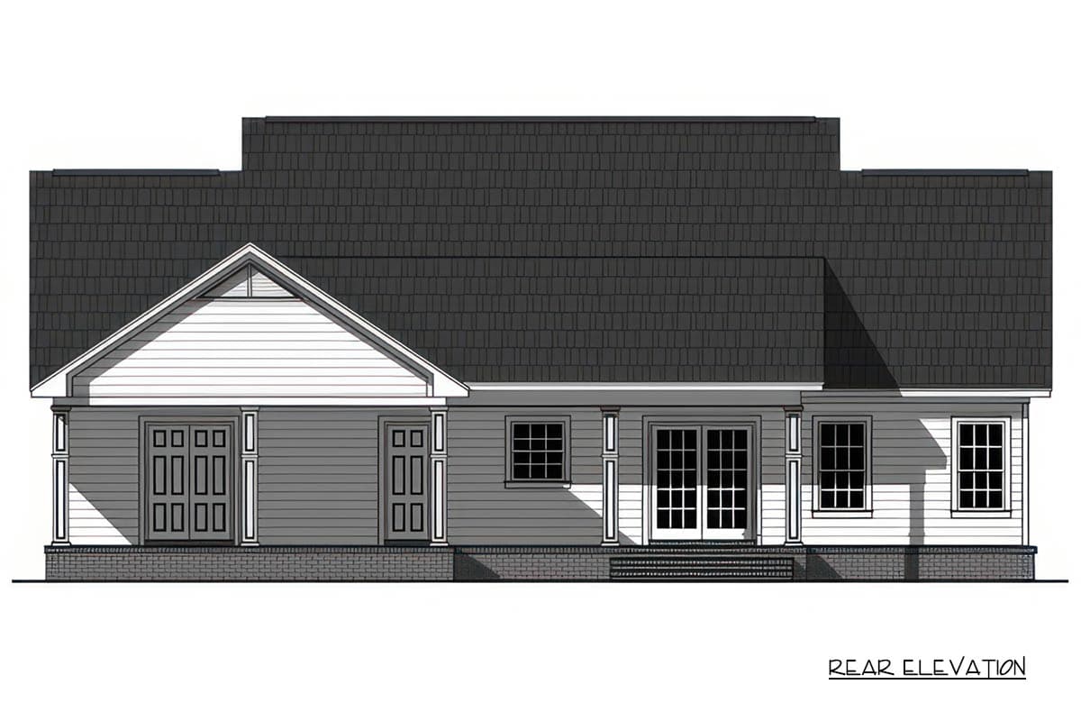 Plan 51409MM: Country Farmhouse House Plan with 3 Bedrooms and Spacious Front Porch - Image #3 - Country, Farmhouse, Traditional