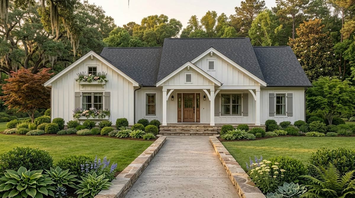 Plan 51410MM: Modern Farmhouse Ranch House Plan with 3 Bedrooms and 1,801 Square Feet - Image #2 - Craftsman, Modern Farmhouse, New American