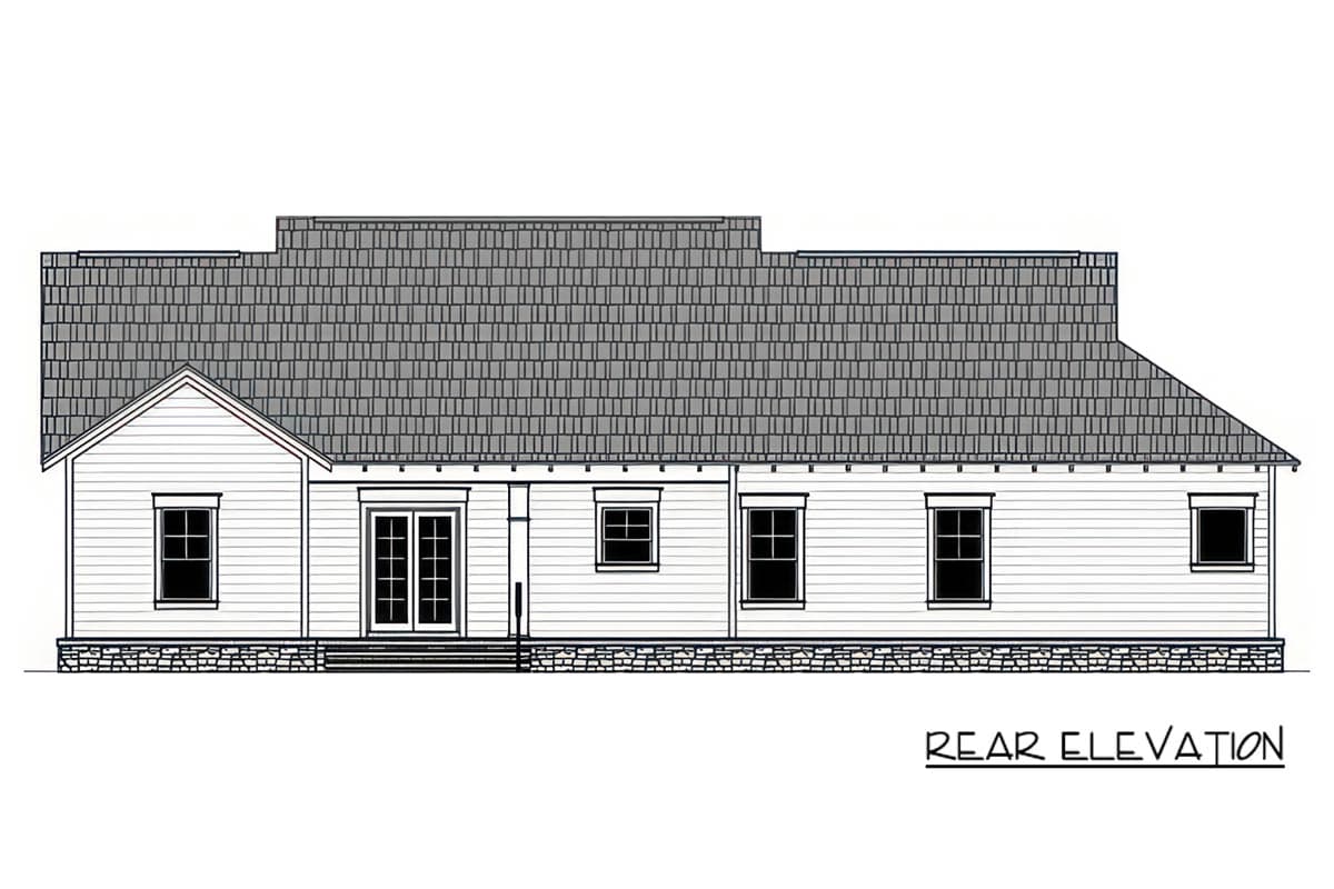 Plan 51410MM: Modern Farmhouse Ranch House Plan with 3 Bedrooms and 1,801 Square Feet - Image #3 - Craftsman, Modern Farmhouse, New American