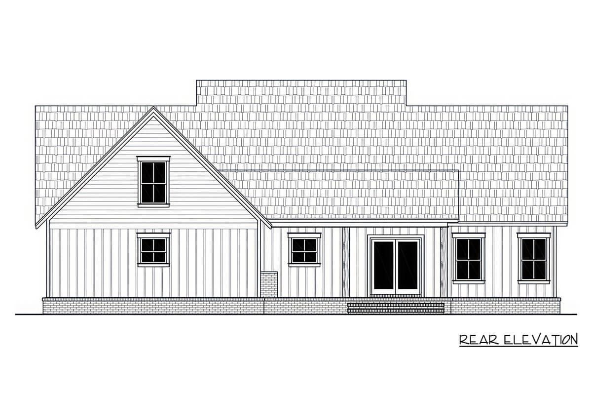Plan 51411MM: Modern Farmhouse House Plan with Three Bedrooms and Expansive Porches - Image #3 - Country, Modern Farmhouse, Traditional