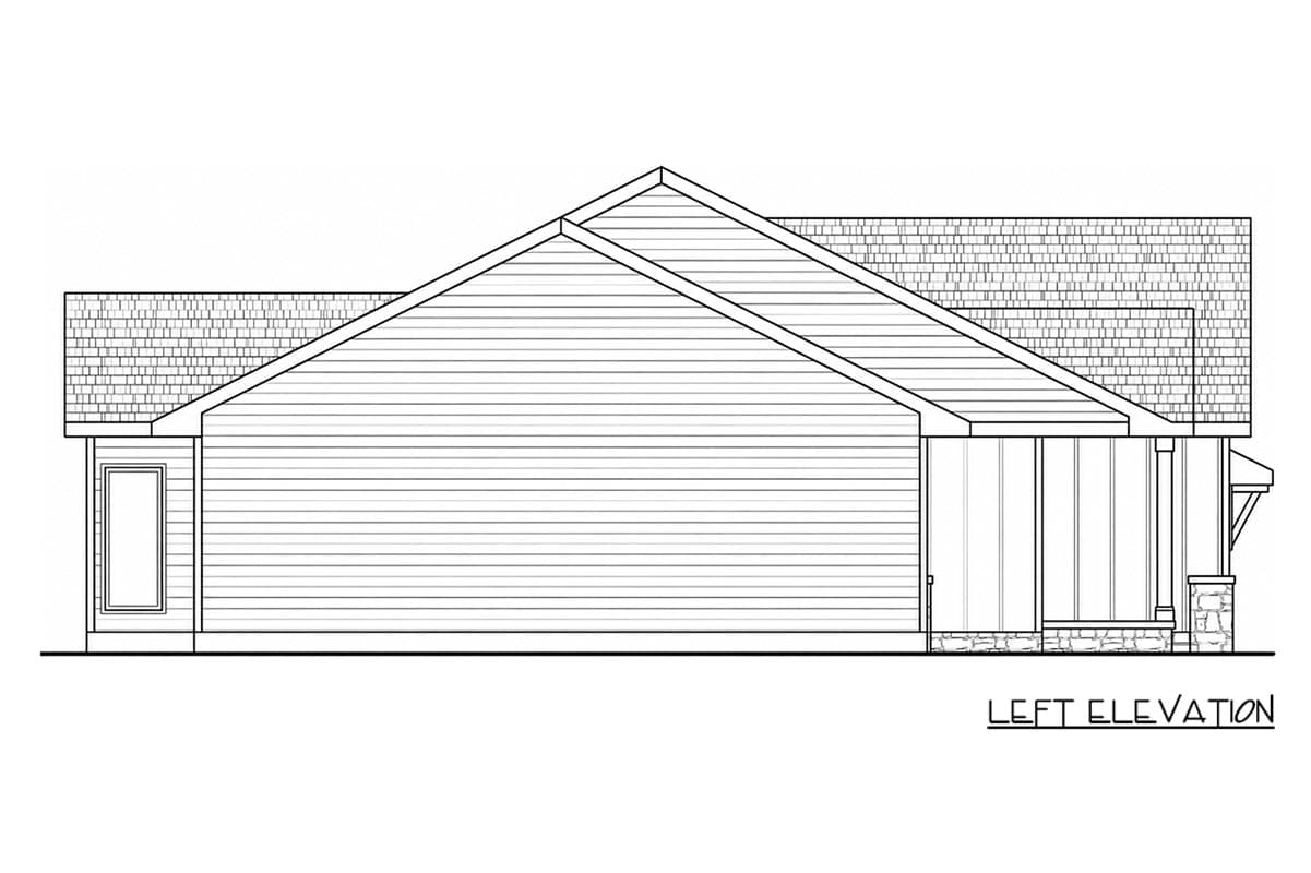 Plan 42789DB: Modern Craftsman Ranch House Plan with 3 Bedrooms and 2 Baths - Image #4 - Craftsman, Farmhouse, Ranch