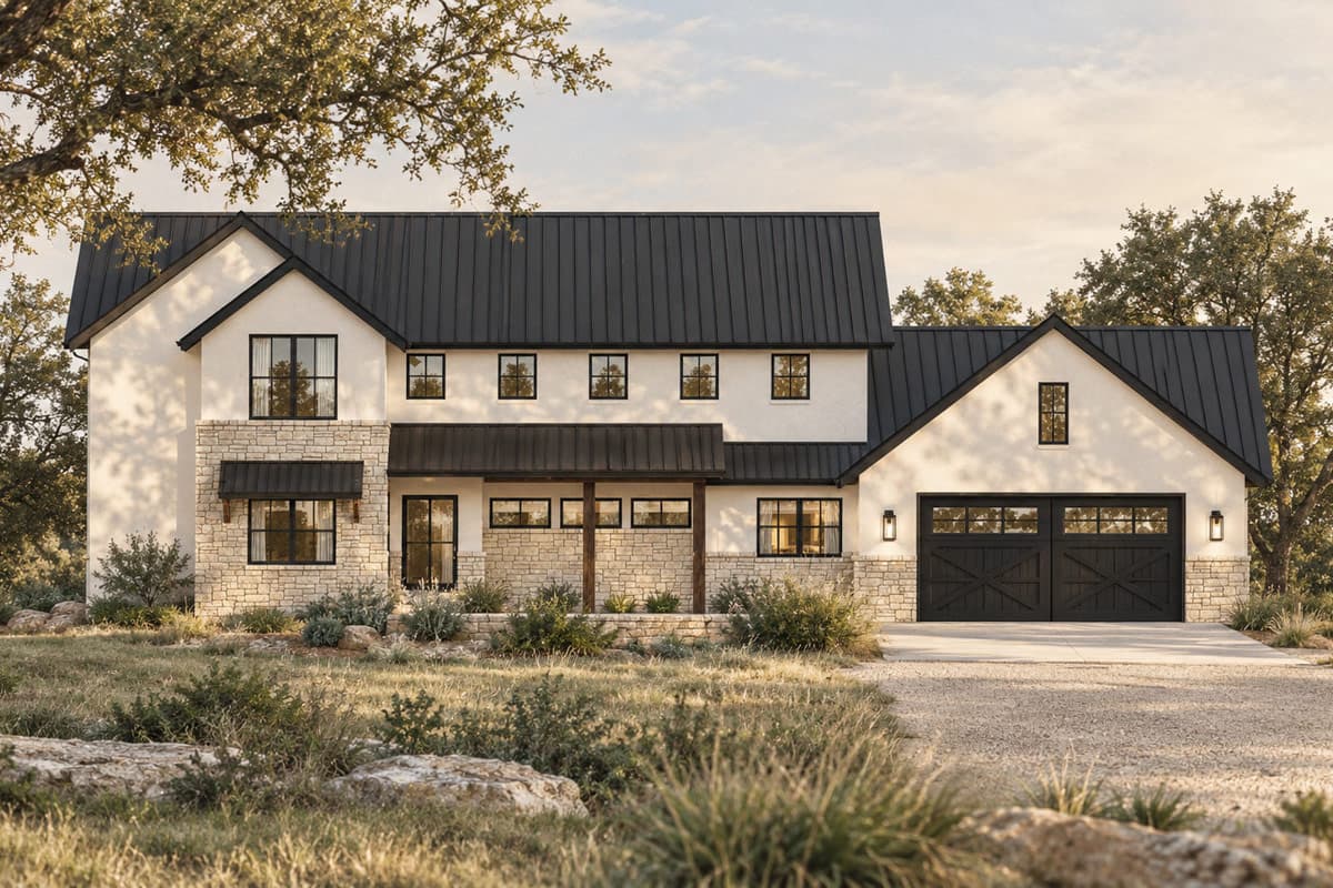 Plan 150038HRP: Hill Country Farmhouse House Plan with 5 Bedrooms and 3052 Square Feet - Image #2 - Country, Farmhouse, Hill Country, Modern Farmhouse