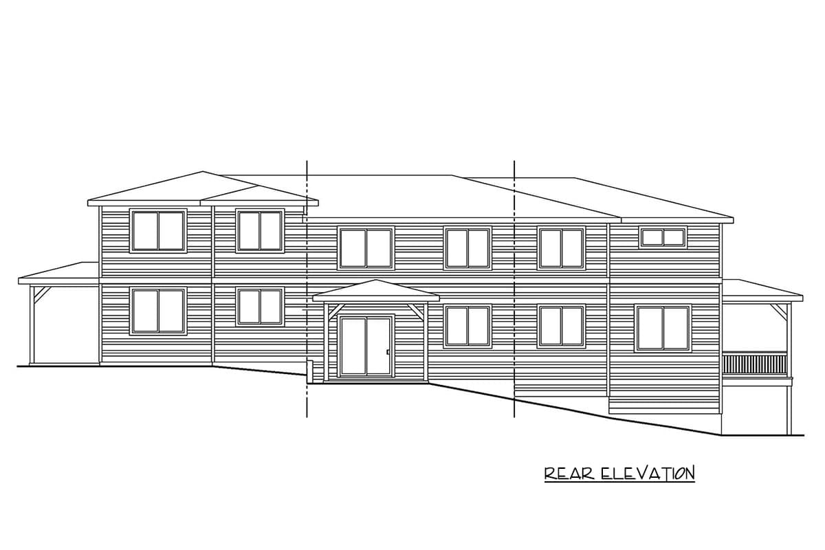 Plan 720201DA: Contemporary Three Bedroom Multi-Family House Plan with Attached Garages - Image #3 - Contemporary, Country, Craftsman, Traditional