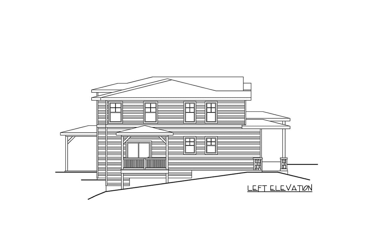 Plan 720201DA: Contemporary Three Bedroom Multi-Family House Plan with Attached Garages - Image #2 - Contemporary, Country, Craftsman, Traditional