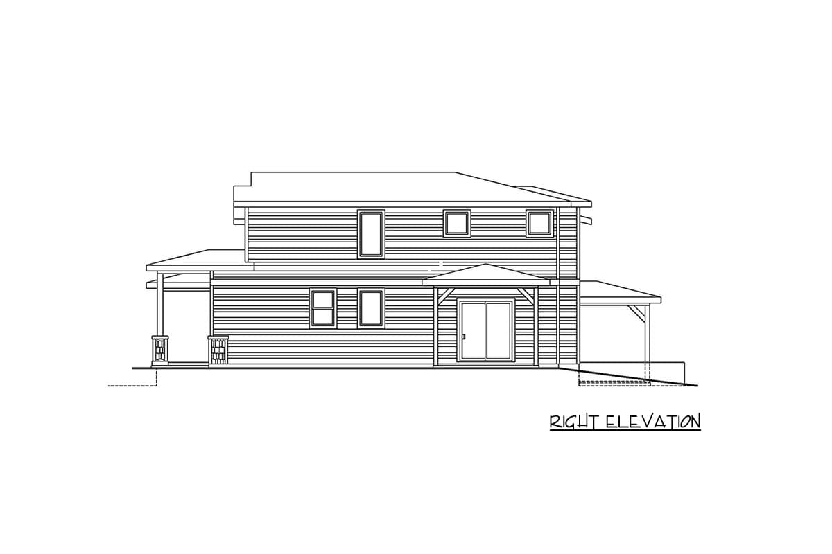 Plan 720201DA: Contemporary Three Bedroom Multi-Family House Plan with Attached Garages - Image #4 - Contemporary, Country, Craftsman, Traditional
