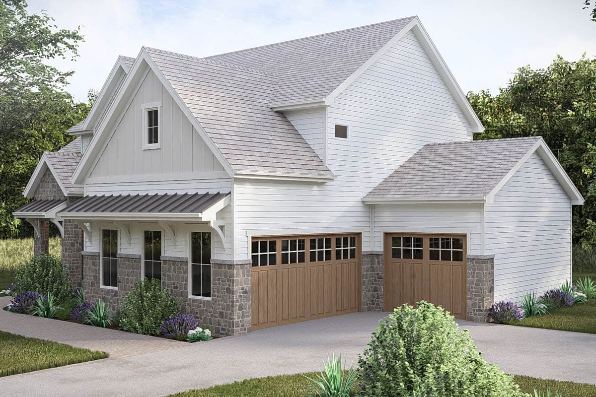 Plan 623678DJ: Modern Farmhouse House Plan with 4 Bedrooms and 3-Car Garage - Image #7 - Modern Farmhouse, Traditional