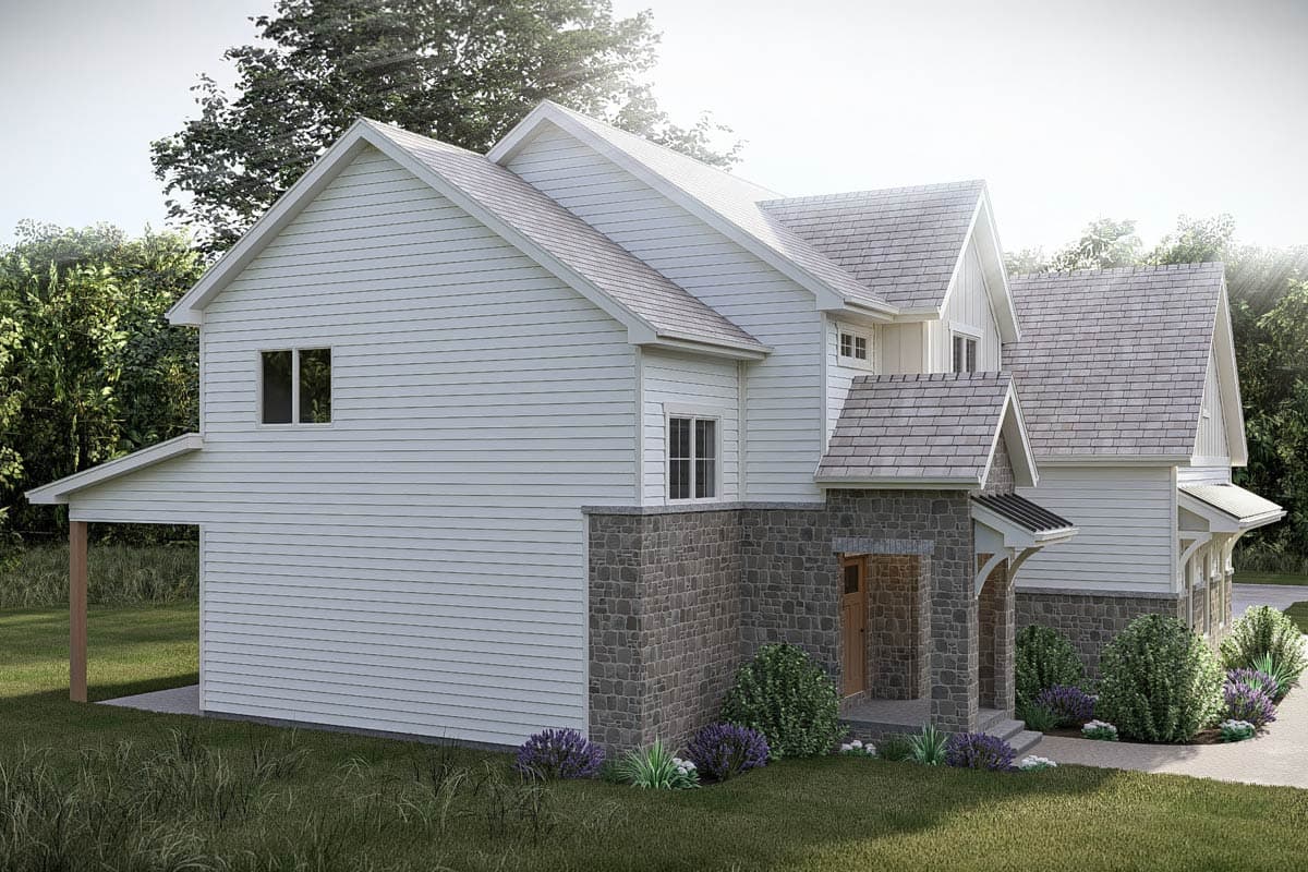 Plan 623678DJ: Modern Farmhouse House Plan with 4 Bedrooms and 3-Car Garage - Image #5 - Modern Farmhouse, Traditional