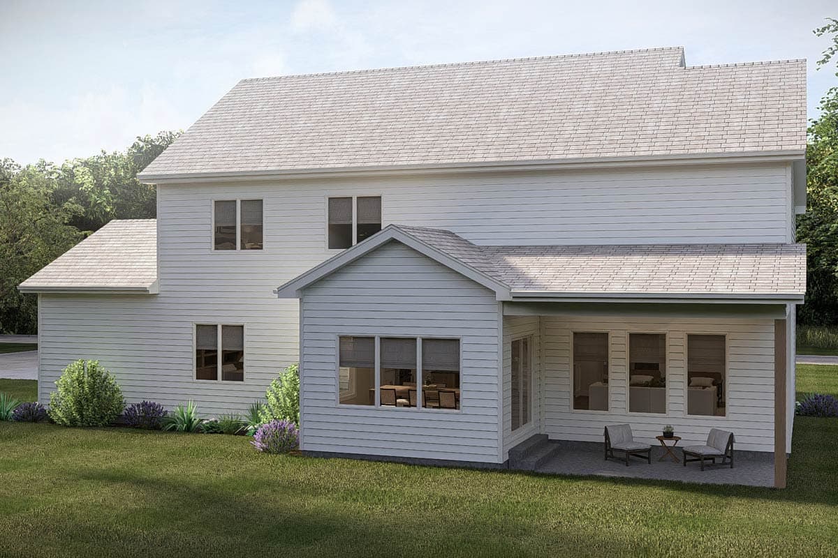 Plan 623678DJ: Modern Farmhouse House Plan with 4 Bedrooms and 3-Car Garage - Image #6 - Modern Farmhouse, Traditional