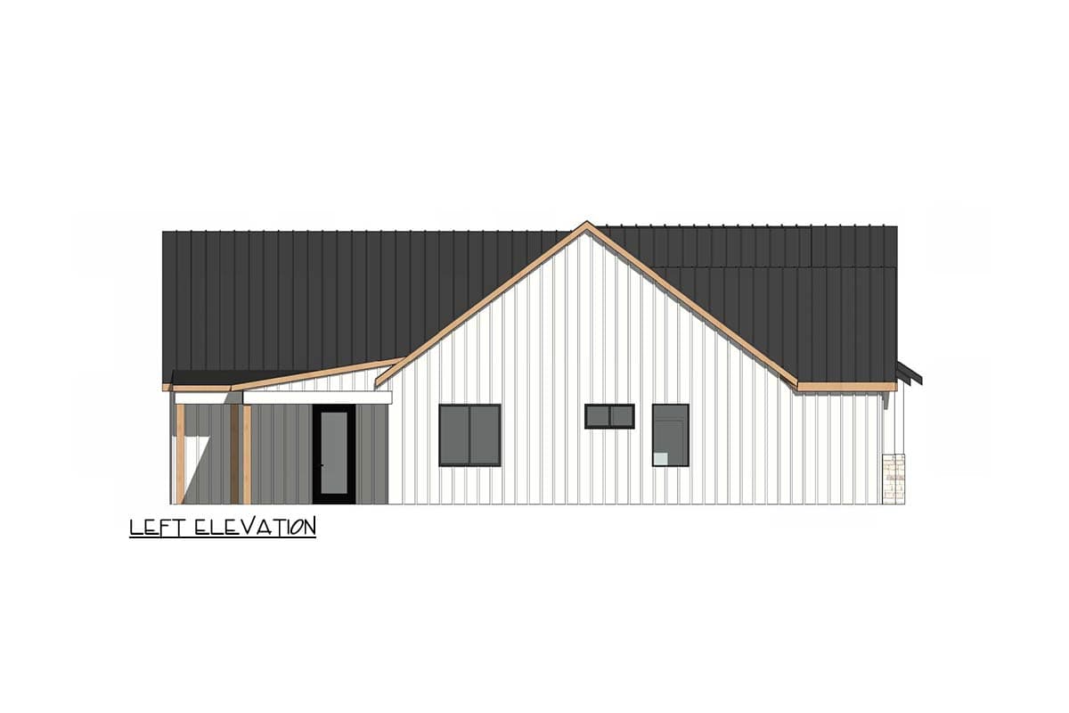 Plan 420213WNT: Stunning Farmhouse House Plan with Three Bedrooms and Three-Car Garage - Image #5 - Country, Farmhouse, Hill Country