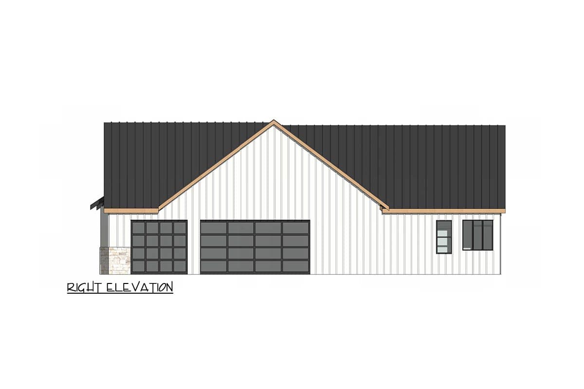 Plan 420213WNT: Stunning Farmhouse House Plan with Three Bedrooms and Three-Car Garage - Image #3 - Country, Farmhouse, Hill Country