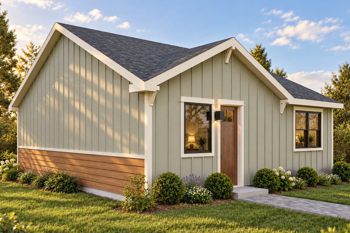 Plan 307753RAD: Charming Craftsman House Plan with Two Bedrooms and Nine-Foot Ceilings - Image #2 - Country, Craftsman