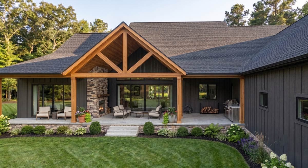 Plan 911080JVD: Spacious Modern Farmhouse House Plan with Three Bedrooms and Large Garage - Image #3 - Country, Craftsman, Farmhouse, Modern Farmhouse, New American
