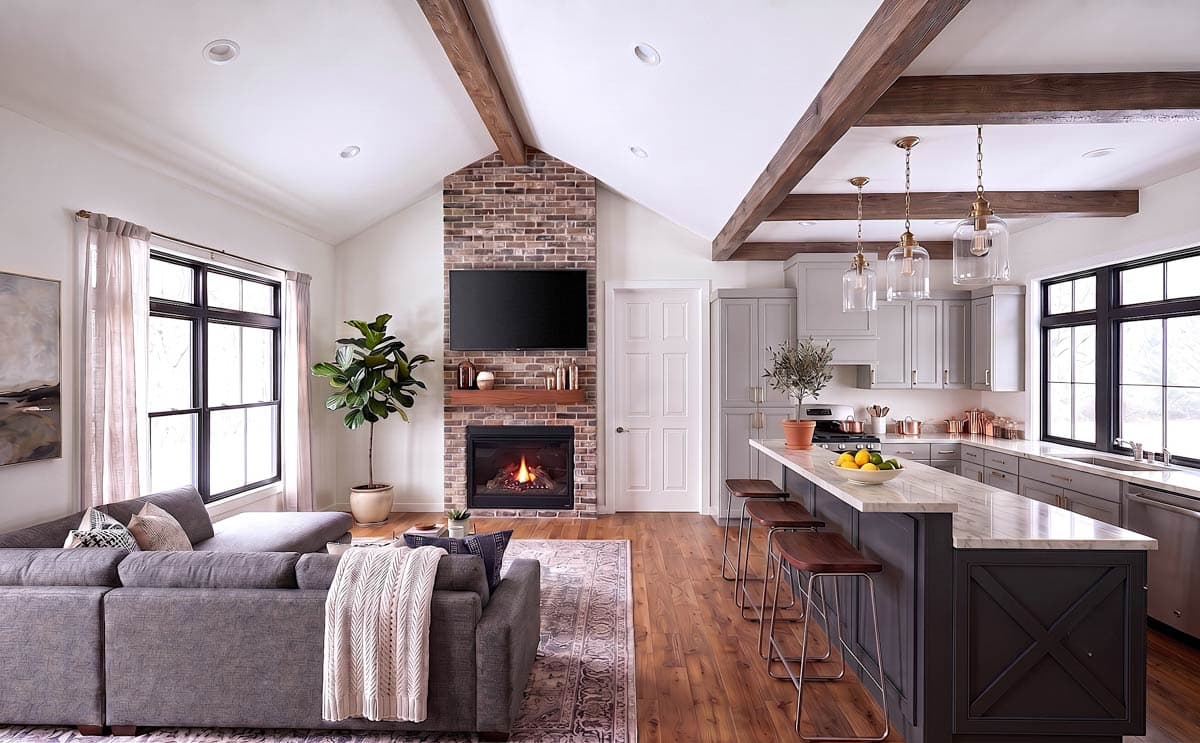 Plan 911081JVD: Two-Unit Farmhouse House Plan with Two-Car Garage - Image #5 - Country, Farmhouse, New American, Ranch