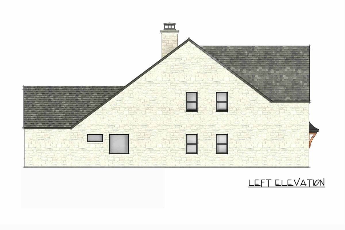 Plan 818224JSS: European Cottage House Plan with 4 Bedrooms and 2,759 Square Feet - Image #10 - Cottage, European, French Country, Transitional