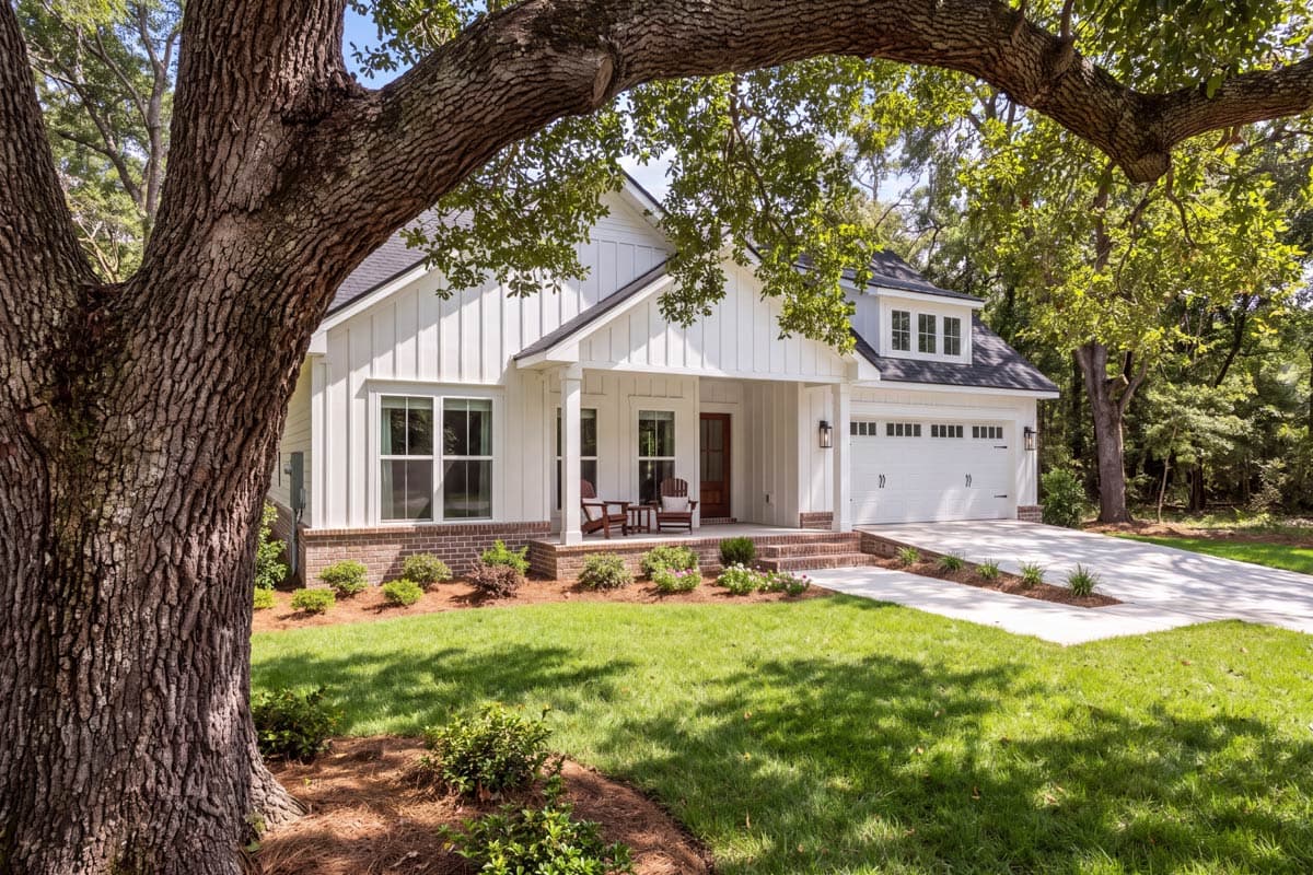 Plan 52061HZ: Modern Farmhouse House Plan with 3 Bedrooms and 1400 Square Feet - Image #6 - Country, Modern Farmhouse, Traditional