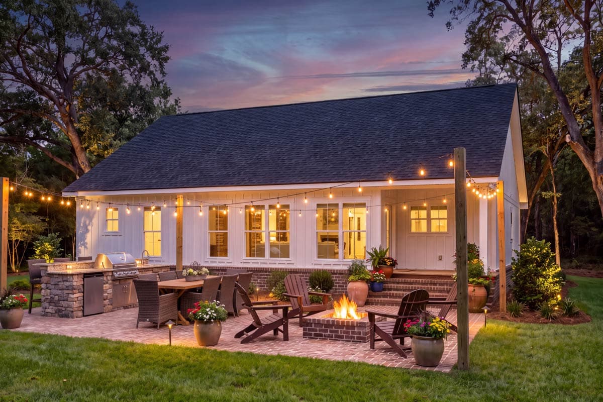 Plan 52061HZ: Modern Farmhouse House Plan with 3 Bedrooms and 1400 Square Feet - Image #8 - Country, Modern Farmhouse, Traditional