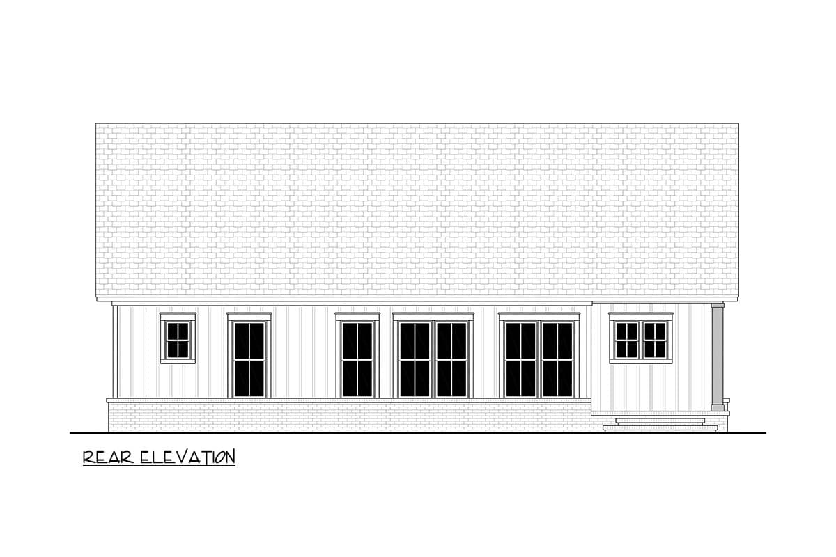Plan 52061HZ: Modern Farmhouse House Plan with 3 Bedrooms and 1400 Square Feet - Image #11 - Country, Modern Farmhouse, Traditional