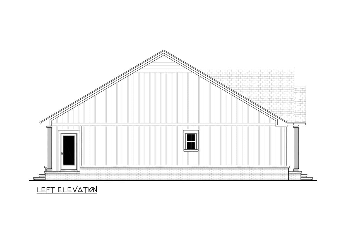 Plan 52061HZ: Modern Farmhouse House Plan with 3 Bedrooms and 1400 Square Feet - Image #14 - Country, Modern Farmhouse, Traditional
