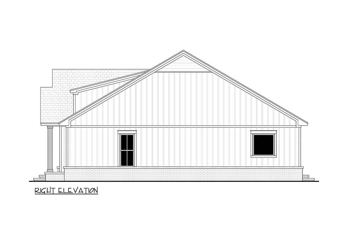 Plan 52061HZ: Modern Farmhouse House Plan with 3 Bedrooms and 1400 Square Feet - Image #12 - Country, Modern Farmhouse, Traditional