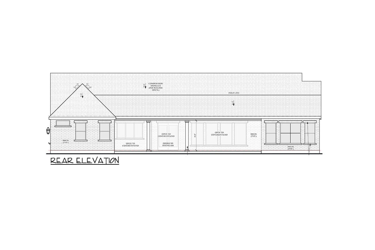 Plan 440056PWL: Modern Transitional House Plan with 4 Bedrooms and 2,924 Square Feet - Image #3 - Modern Farmhouse, New American, Transitional