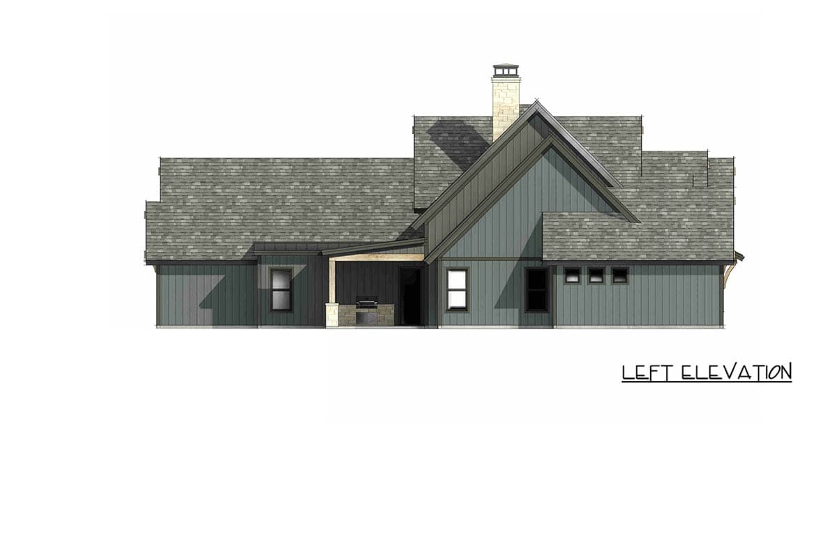 Plan 818225JSS: Modern Mountain Farmhouse House Plan with Four Bedrooms and Bonus Room - Image #10 - Farmhouse, Modern Farmhouse, Mountain, Rustic