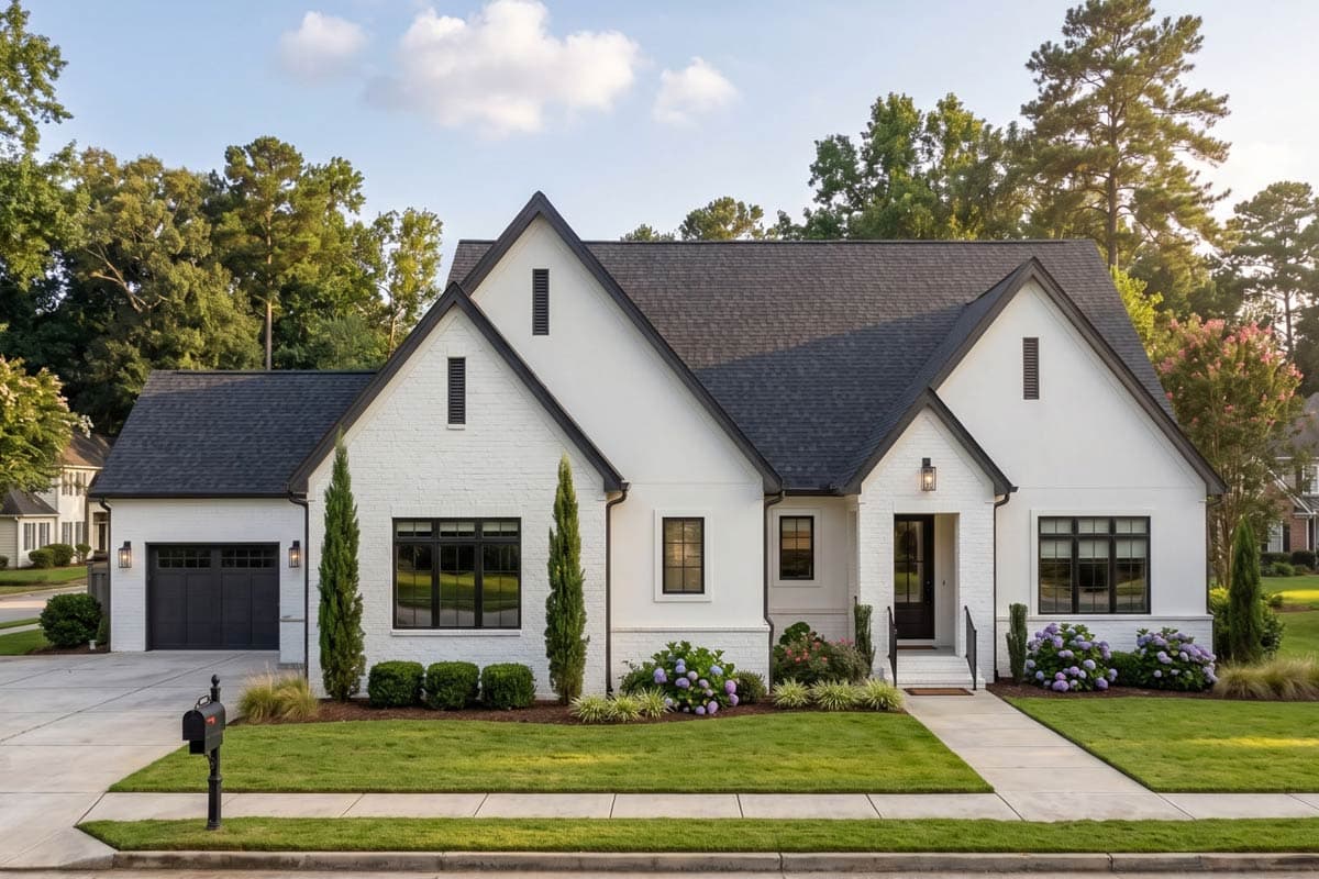 Plan image - 623680DJ:Modern Transitional House Plan with 3 Bedrooms and Courtyard