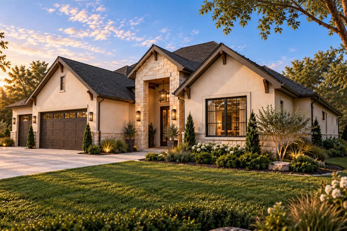 Plan 405179FDC: Sophisticated European Style House Plan Featuring Three Bedrooms and Luxury Amenities - Image #5 - European, Hill Country, Traditional, Transitional