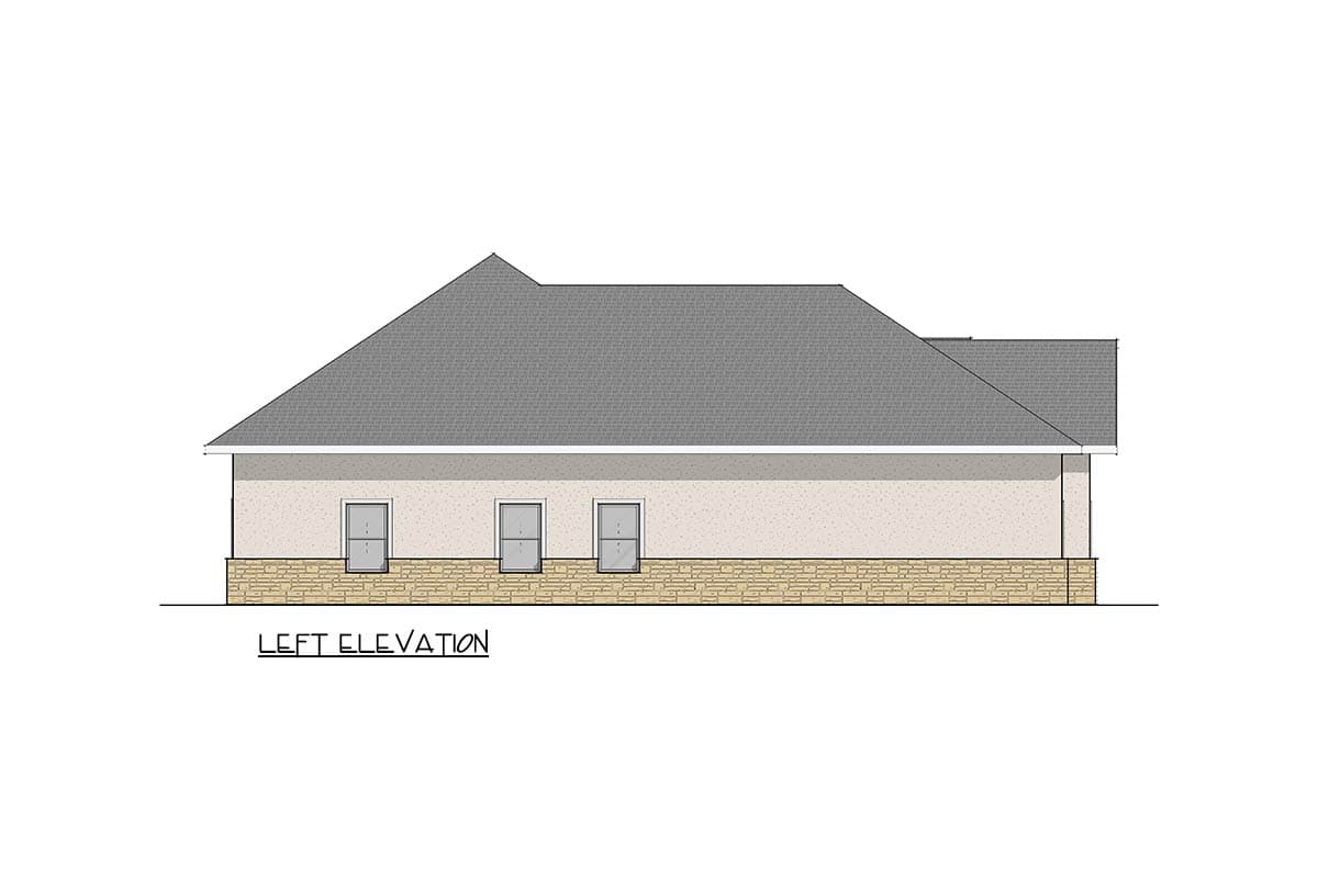 Plan 405179FDC: Sophisticated European Style House Plan Featuring Three Bedrooms and Luxury Amenities - Image #7 - European, Hill Country, Traditional, Transitional