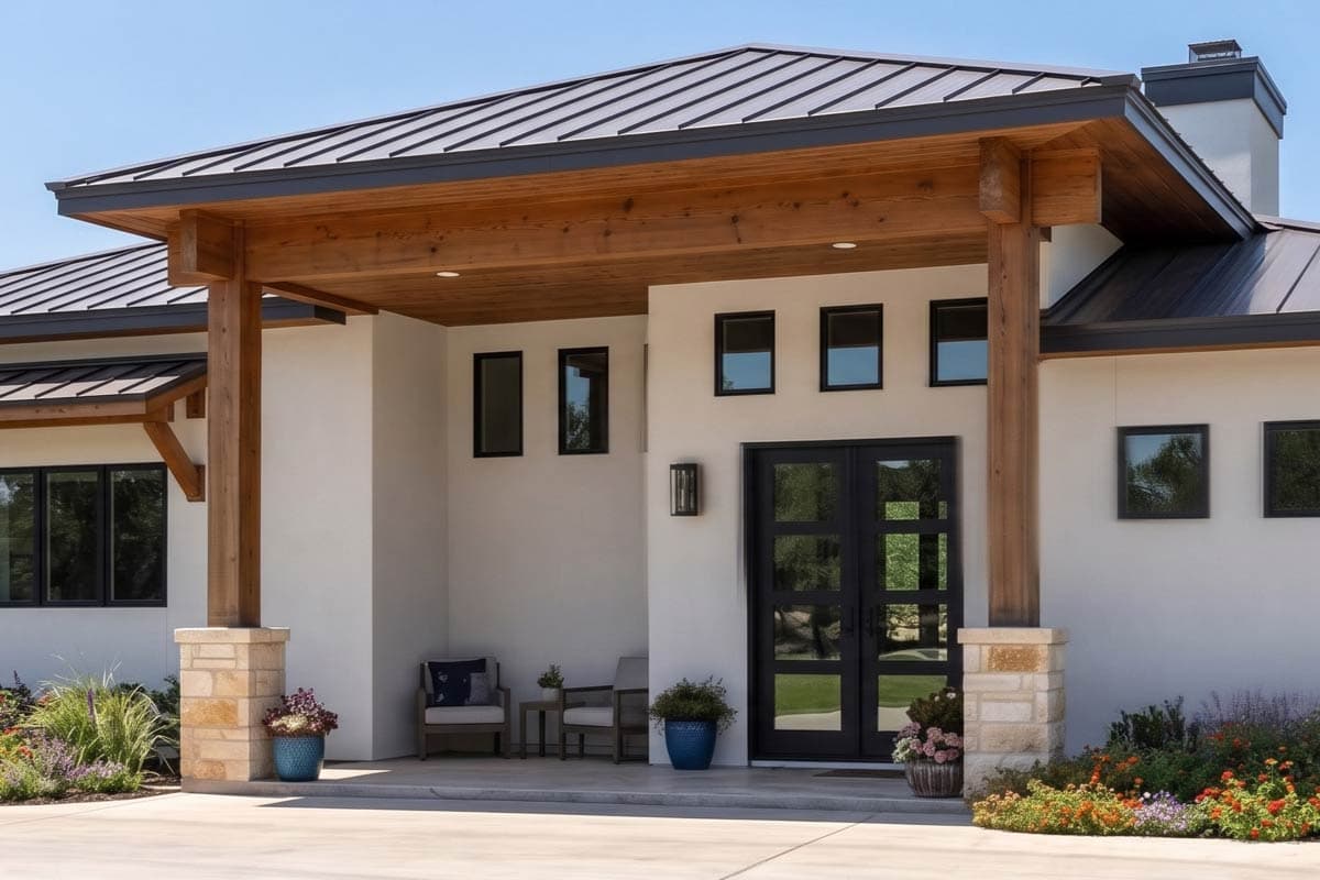 Plan 307754RAD: Modern Single Story House Plan with Three Bedrooms and Three-Car Garage - Image #8 - Hill Country, Modern, Ranch