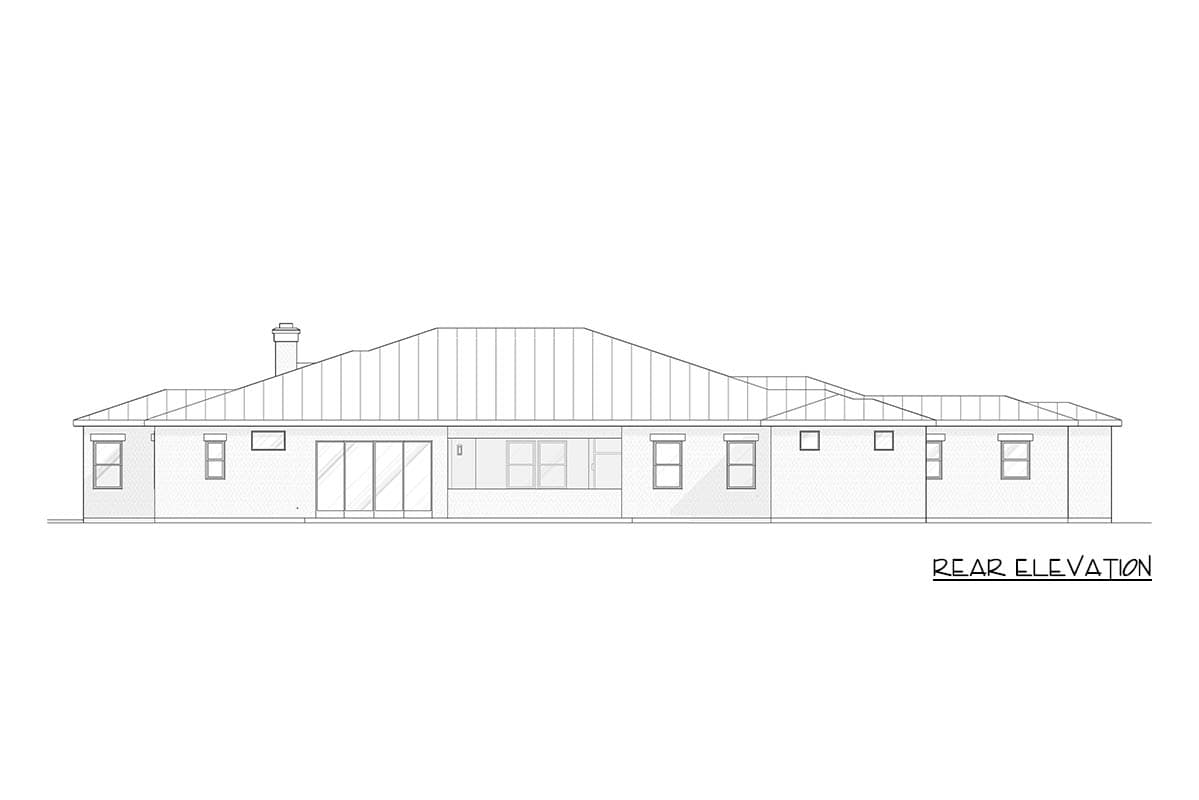 Plan 307754RAD: Modern Single Story House Plan with Three Bedrooms and Three-Car Garage - Image #14 - Hill Country, Modern, Ranch