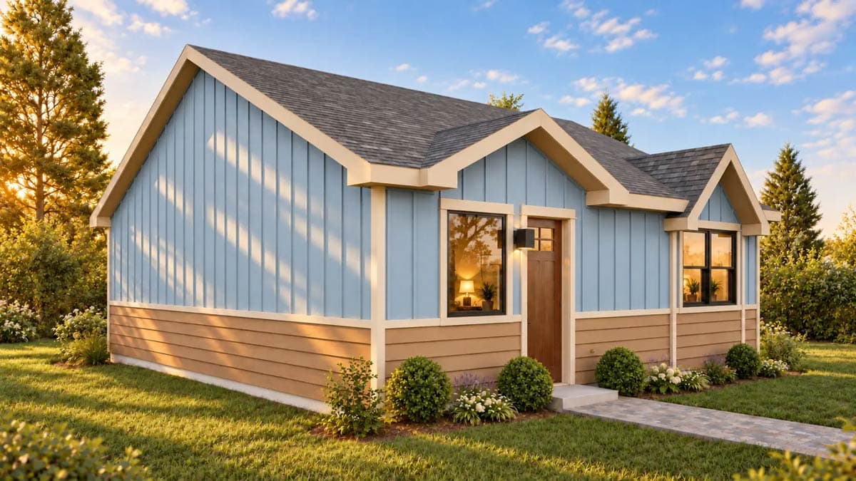 Plan 307755RAD: Charming Two-Bedroom Craftsman House Plan with Efficient Modern Layout - Image #3 - Craftsman, Ranch