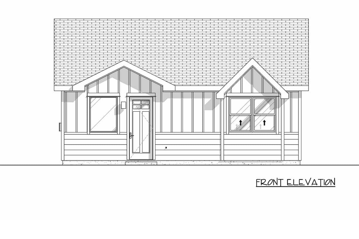 Plan 307755RAD: Charming Two-Bedroom Craftsman House Plan with Efficient Modern Layout - Image #10 - Craftsman, Ranch