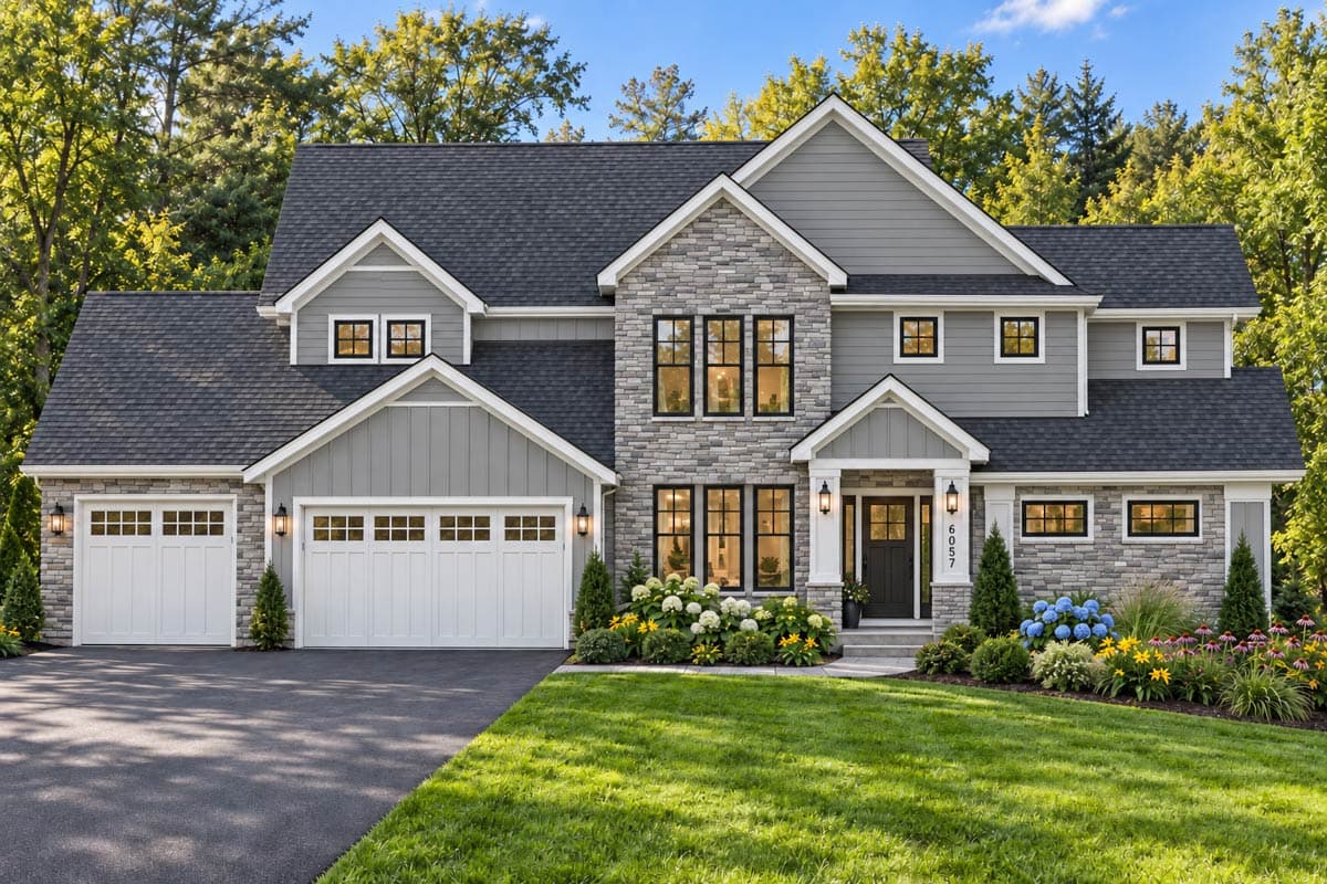 Plan 849182PGE: Spacious Farmhouse House Plan with Six Bedrooms and Three-Car Garage - Image #2 - Country, Craftsman, Farmhouse, New American, Traditional