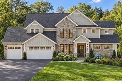 Spacious Farmhouse House Plan with Six Bedrooms and Three-Car Garage
