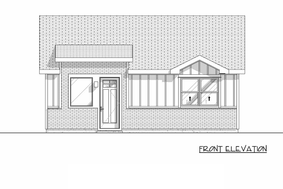 Plan 307756RAD: Contemporary Ranch House Plan with Two Bedrooms and Two Baths - Image #10 - Contemporary, Ranch, Traditional