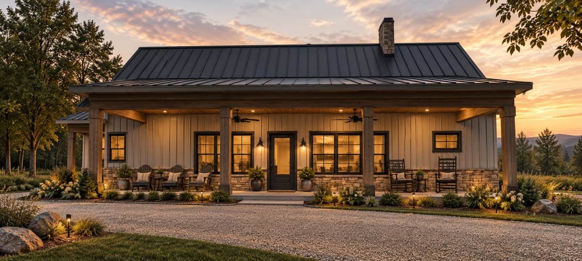 Plan 871901JEN: Barndominium House Plan with Massive 3,000 Square Foot Attached Workshop - Image #4 - Barndominium, New American