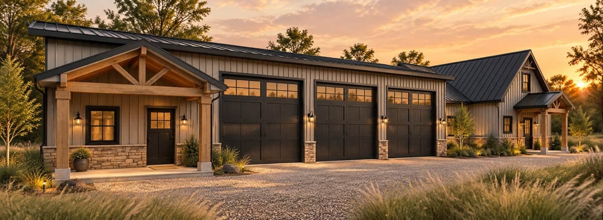 Plan 871901JEN: Barndominium House Plan with Massive 3,000 Square Foot Attached Workshop - Image #5 - Barndominium, New American