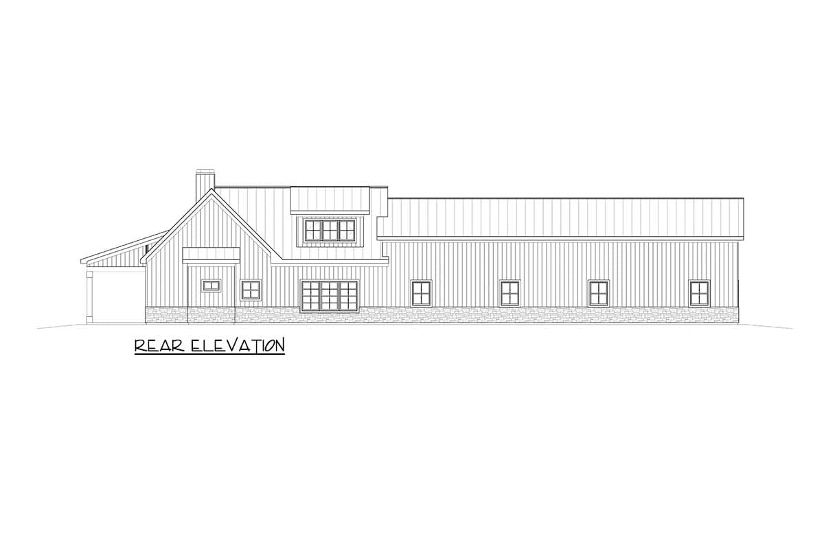 Plan 871901JEN: Barndominium House Plan with Massive 3,000 Square Foot Attached Workshop - Image #17 - Barndominium, New American
